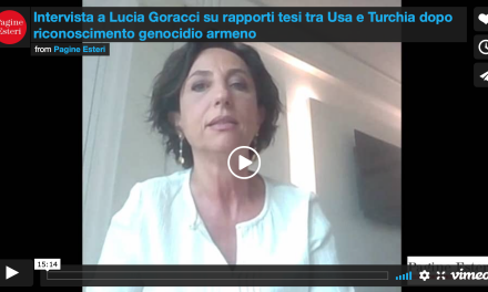 Intervista a Lucia Goracci su rapporti tesi tra Usa e Turchia dopo riconoscimento genocidio armeno