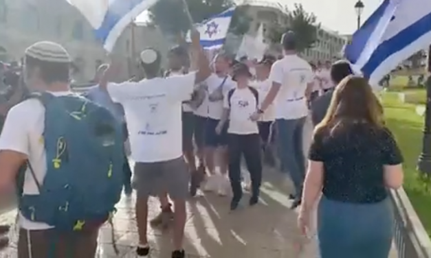 GERUSALEMME. La marcia degli estremisti israeliani e le proteste dei palestinesi