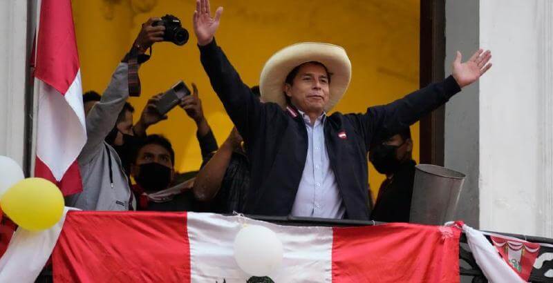 PERÙ. La sinistra ha vinto, Pedro Castillo è presidente.