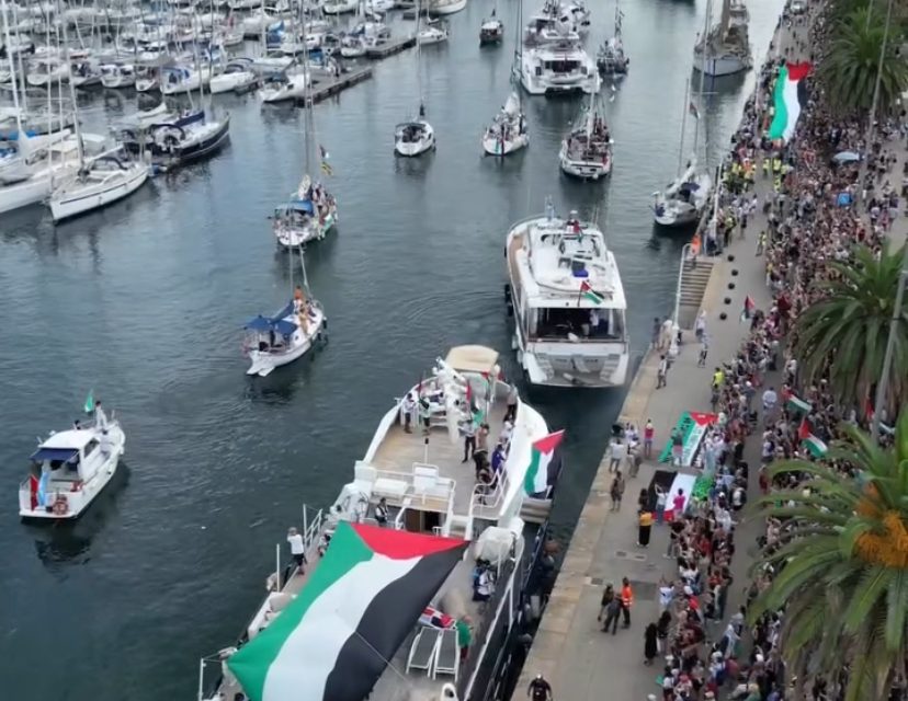 GAZA. Israele minaccia, ma la Global Sumud Flotilla è partita