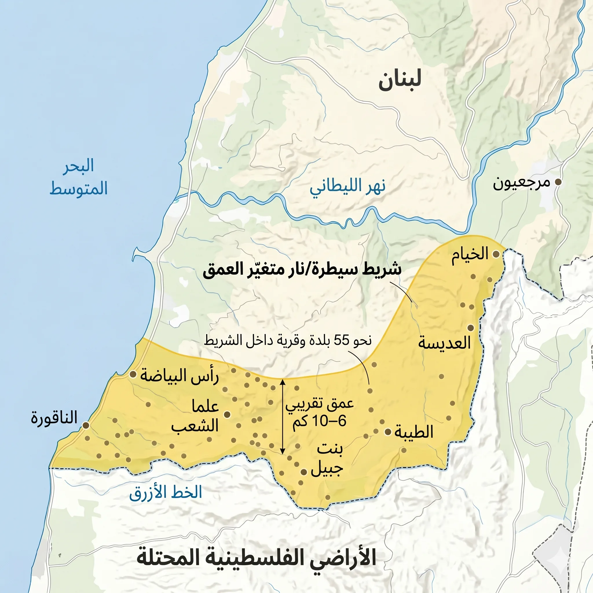 Libano del sud, la “linea gialla” di Israele svuota i villaggi