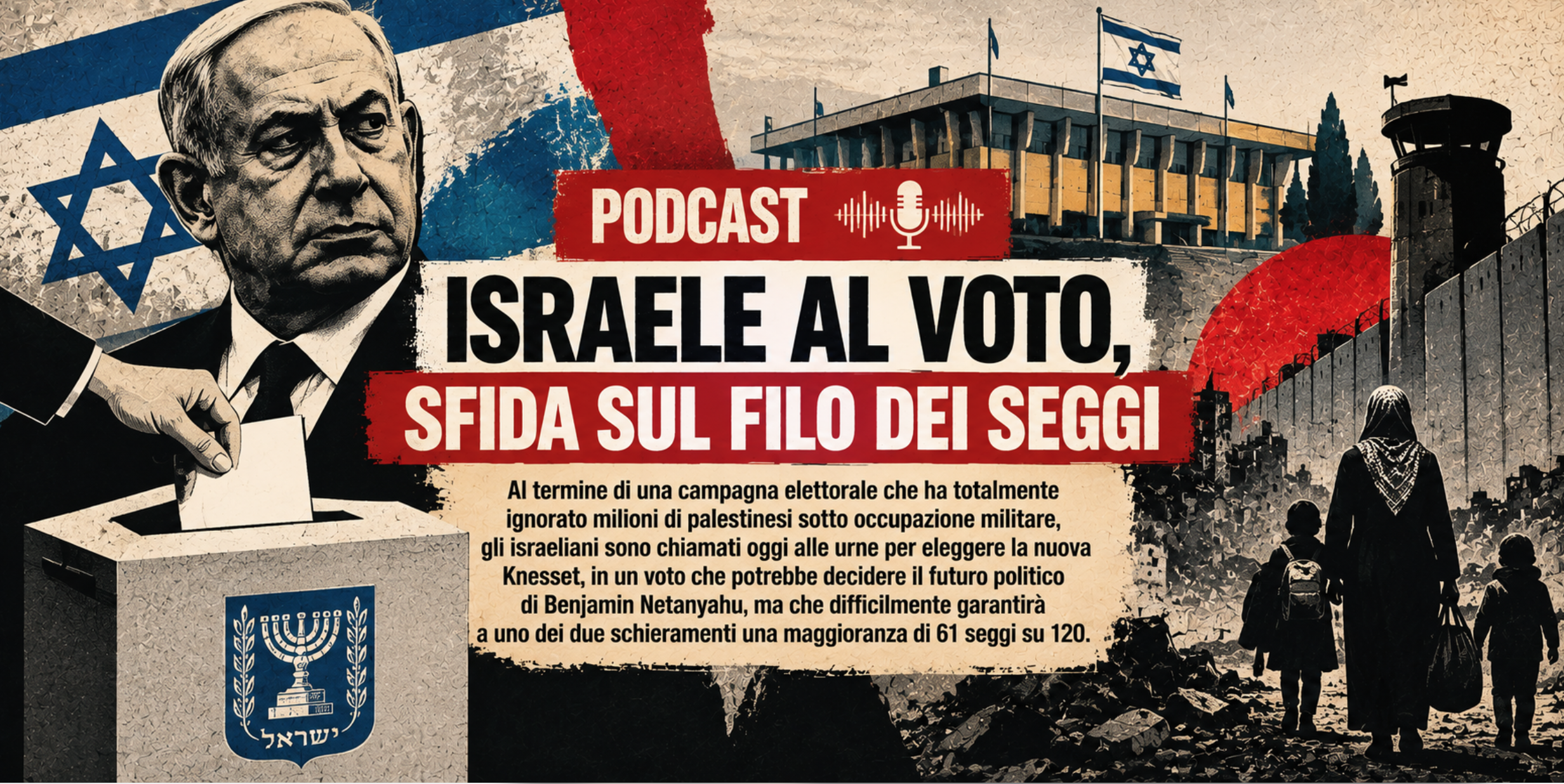 PODCAST. Israele al voto, sfida sul filo dei seggi