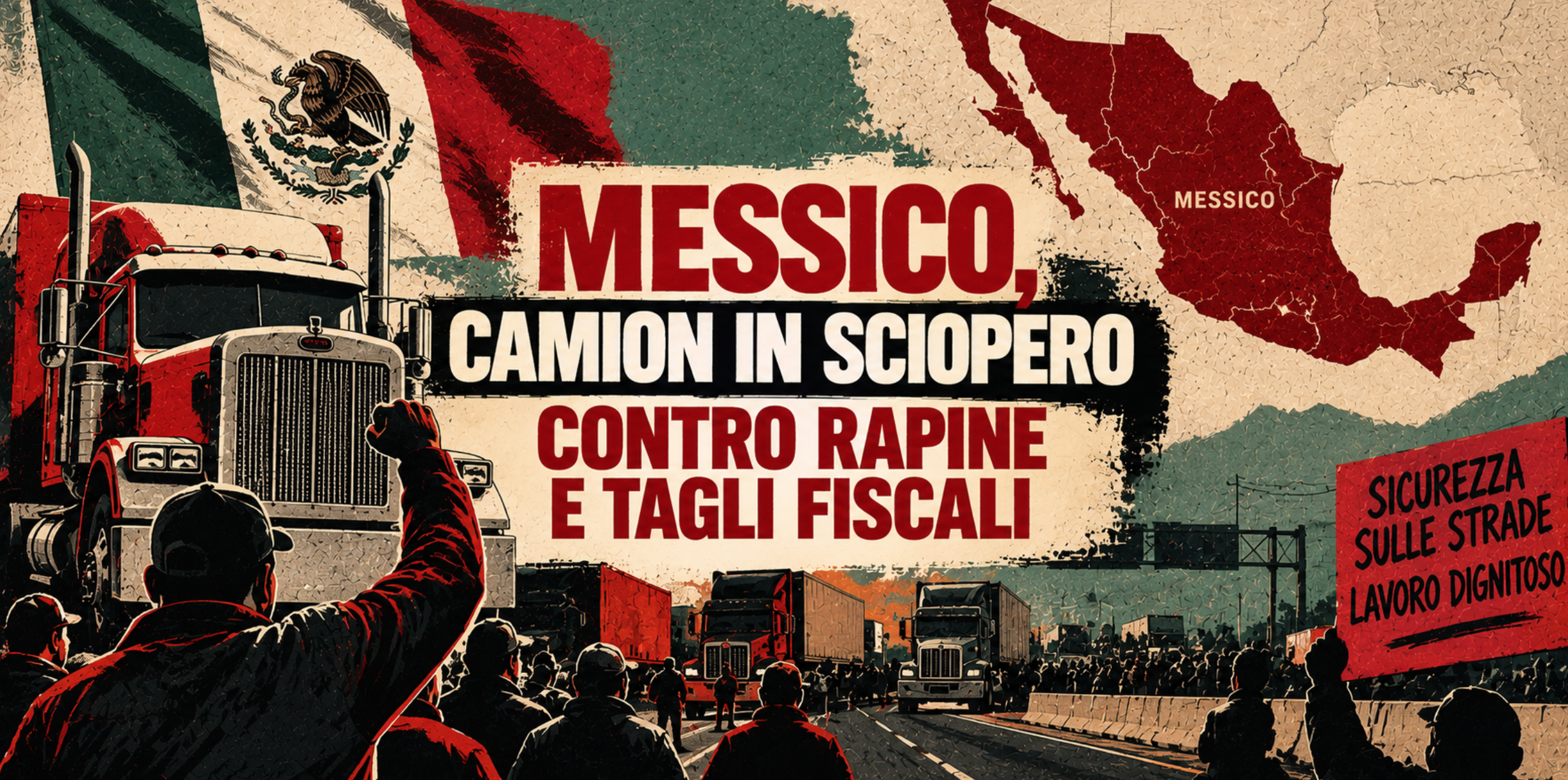 Messico, autotrasportatori in sciopero contro tagli fiscali e rapine