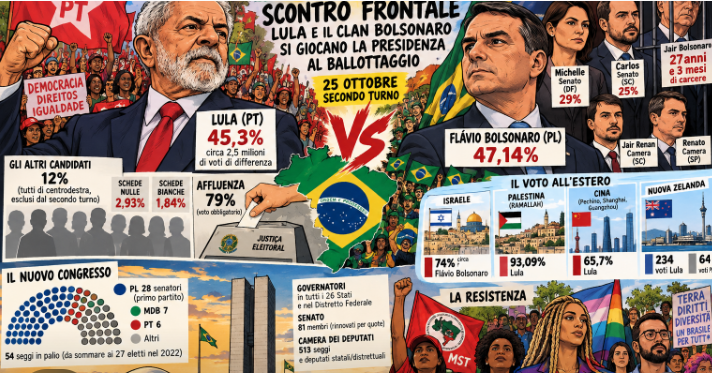 Scontro frontale in Brasile: Lula e il clan Bolsonaro si giocano la presidenza al ballottaggio